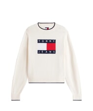 TOMMY HILFIGER TJ Cotton sweater ancient white - Women's Sweaters - 3