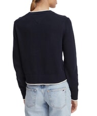 TOMMY HILFIGER TJ Cotton sweater dark night navy - Women's Sweaters - 2