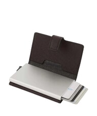 PIQUADRO BLACK SQUARE Leather card holder case MORO - Men&rsquo;s Wallets - 2