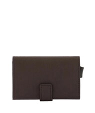 PIQUADRO BLACK SQUARE Leather card holder case MORO - Men&rsquo;s Wallets - 4