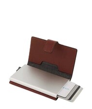 PIQUADRO BLACK SQUARE Leather card holder case - Men&rsquo;s Wallets