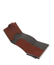 PIQUADRO BLACK SQUARE Leather card holder case LEATHER - Men&rsquo;s Wallets - 3