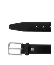 PIQUADRO belt C56, in leather, can be cut to size Black - Belts - 2