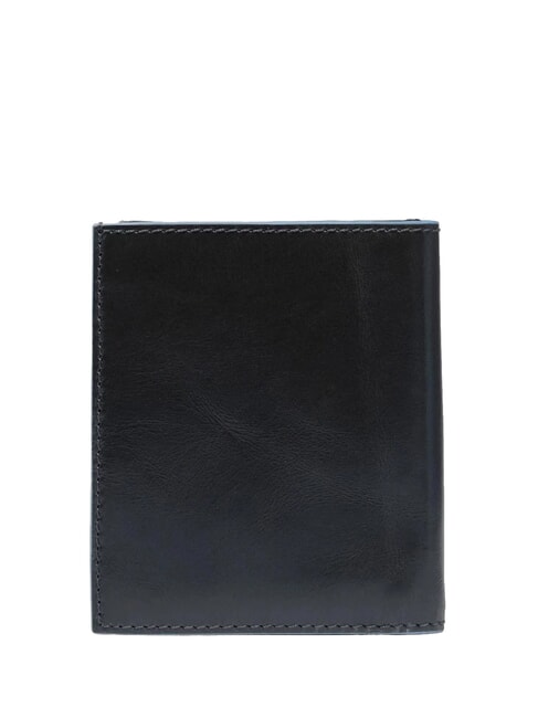 BLUE SQUARE Leather card holder with flap Black - Men&rsquo;s Wallets