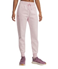 UNDER ARMOUR RIVAL FLEECE Jogging pants prime pink light heather - Women's Pants - 3