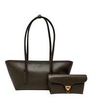 COCCINELLE DOUBLE BEAT Shopper with clutch mud - Women&rsquo;s Bags - 4