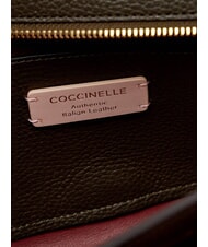 COCCINELLE DOUBLE BEAT Shopper with clutch mud - Women&rsquo;s Bags - 6