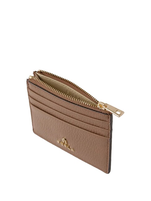CAMELIA Flat leather card holder toffee - Women&rsquo;s Wallets