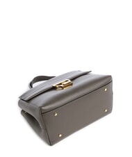COCCINELLE ARLETTIS Hammered leather handbag mud - Women&rsquo;s Bags - 4