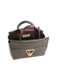 COCCINELLE ARLETTIS Hammered leather handbag mud - Women&rsquo;s Bags - 5