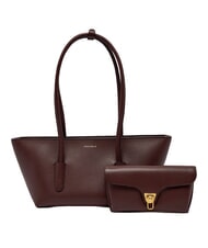 COCCINELLE DOUBLE BEAT Shopper with clutch berry - Women&rsquo;s Bags - 5