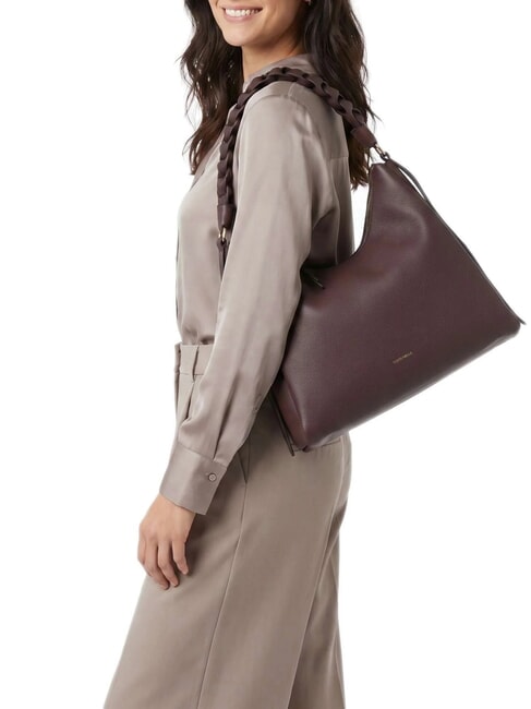 BOHEME GRANA DOUBLE Large leather shoulder bag berry/wint.rose - Women&rsquo;s Bags