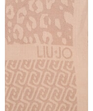 LIUJO LOGO Scarf with logo camel - Scarves - 4