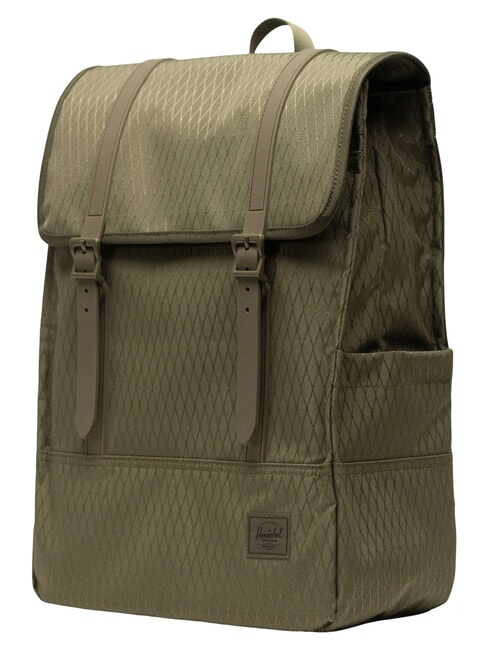 SURVEY  Backpack in recycled PET ivy green diamond - Backpacks & School and Leisure