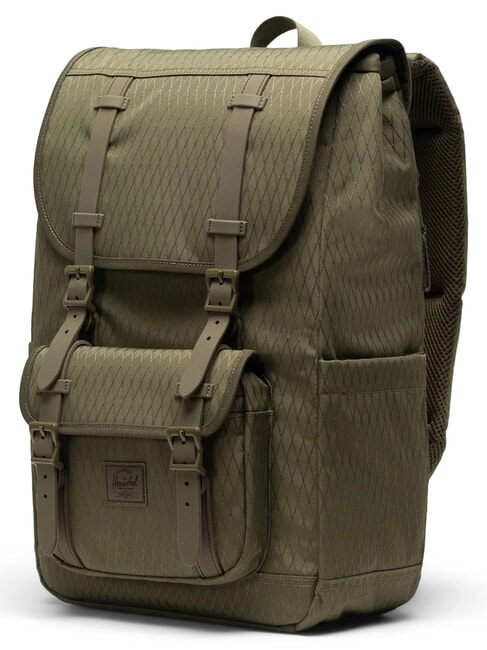 LITTLE AMERICA MID Mid size backpack ivy green diamond - Backpacks & School and Leisure