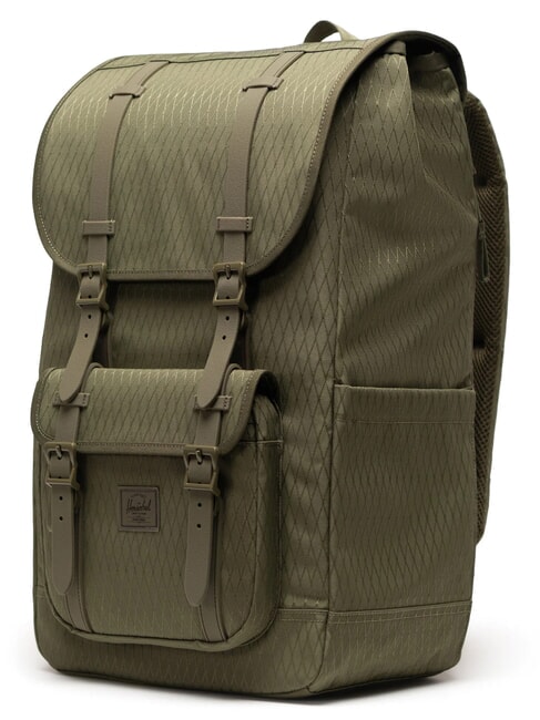 LITTLE AMERICA  Standard size backpack ivy green diamond - Backpacks & School and Leisure