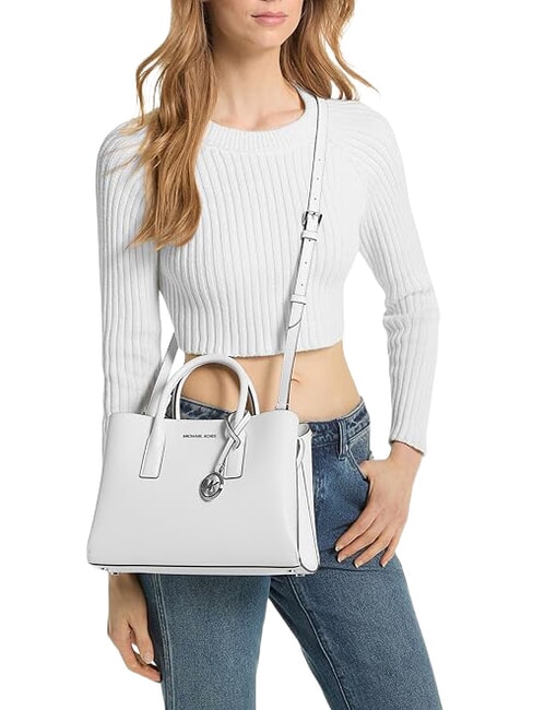 RUTHI Handbag with shoulder strap, in leather white - Women&rsquo;s Bags