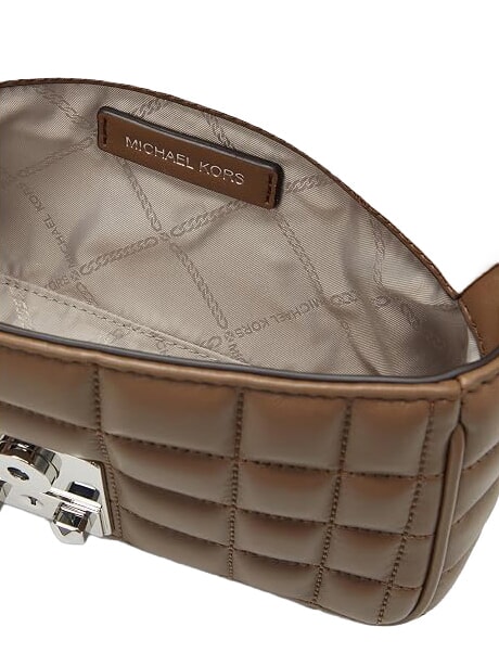 TRIBECA Mini shoulder bag, in leather driftwood - Women&rsquo;s Bags