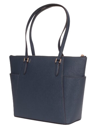 CHARLOTTE Leather shoulder shopping bag navy - Women&rsquo;s Bags