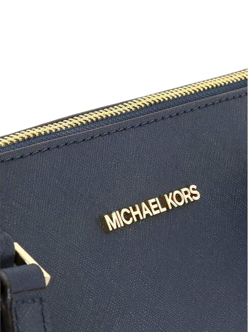 CHARLOTTE Leather shoulder shopping bag navy - Women&rsquo;s Bags
