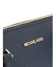 MICHAEL KORS CHARLOTTE Leather shoulder shopping bag navy - Women&rsquo;s Bags - 3