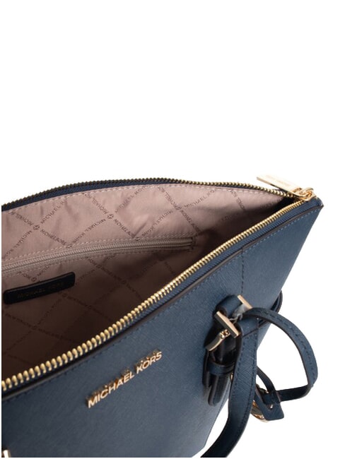 CHARLOTTE Leather shoulder shopping bag navy - Women&rsquo;s Bags