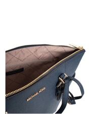 MICHAEL KORS CHARLOTTE Leather shoulder shopping bag navy - Women&rsquo;s Bags - 4