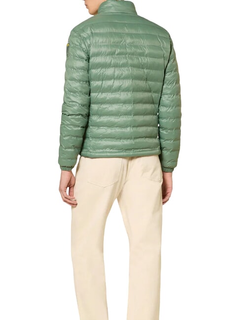 SEWALL Short padded down jacket, high collar green 60f interior grey 995 - Men's down jackets