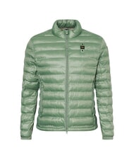 BLAUER SEWALL Short padded down jacket, high collar green 60f interior grey 995 - Men's down jackets - 4