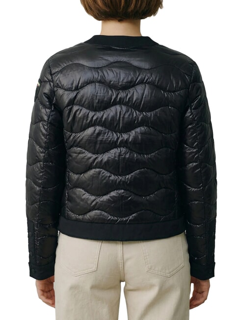 HADLEY Bomber black interior green 60i - Women's down jackets
