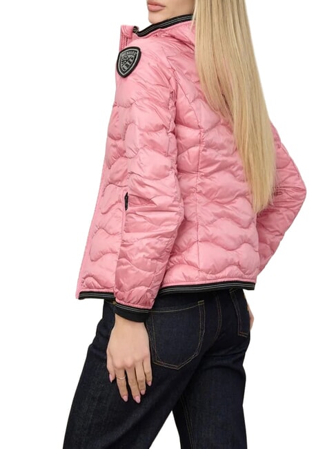 CAMELIA Short padded down jacket with hood pink 409 - Women's down jackets