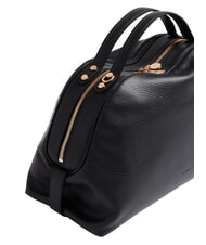 BORBONESE SEXY Handbag with shoulder strap, in leather Black - Women&rsquo;s Bags - 3