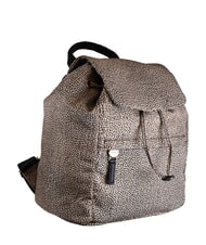 BORBONESE B-CLUB Backpack with front pocket OP / NATURAL / BLACK - Women&rsquo;s Bags - 2