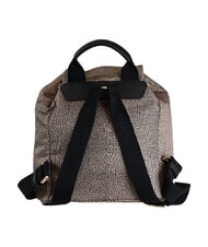 BORBONESE B-CLUB Backpack with front pocket OP / NATURAL / BLACK - Women&rsquo;s Bags - 3