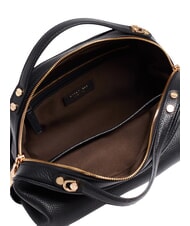 BORBONESE SEXY Handbag with shoulder strap, in leather Black - Women&rsquo;s Bags - 4