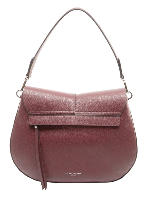 HELENA ROUND Shoulder bag with shoulder strap, in leather antique ruby - Women&rsquo;s Bags