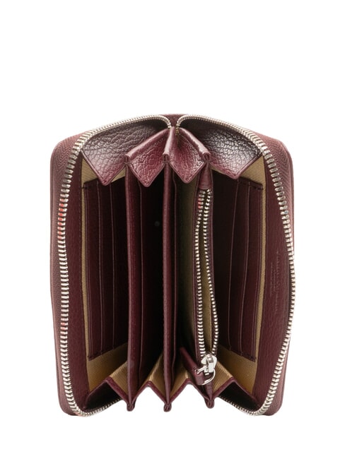GRAIN Medium leather zip around wallet antique ruby - Women&rsquo;s Wallets