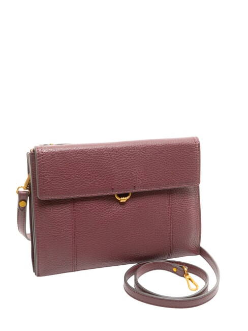 VICKY Mini shoulder bag, in leather antique ruby - Women&rsquo;s Bags