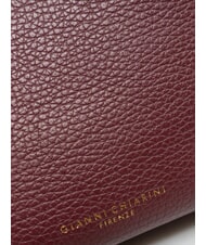 GIANNI CHIARINI VICKY Mini shoulder bag, in leather antique ruby - Women&rsquo;s Bags - 5