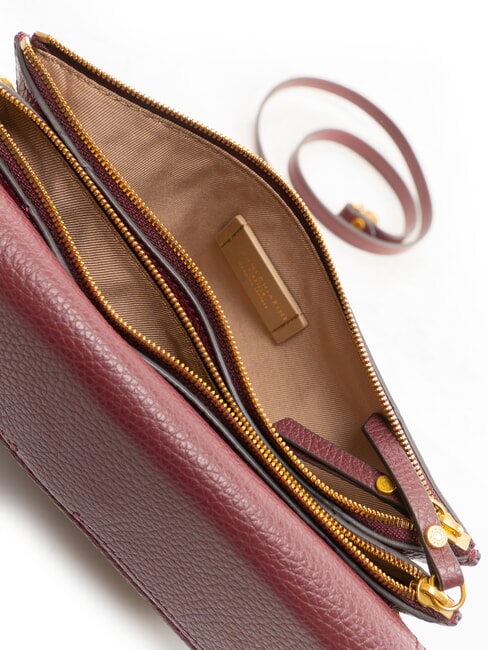 VICKY Mini shoulder bag, in leather antique ruby - Women&rsquo;s Bags