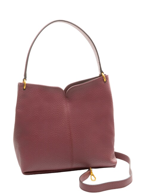 SANDRA Shoulder bag with shoulder strap, in leather antique ruby - Women&rsquo;s Bags