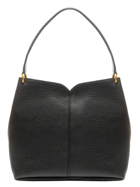 SANDRA Shoulder bag with shoulder strap, in leather Black - Women&rsquo;s Bags