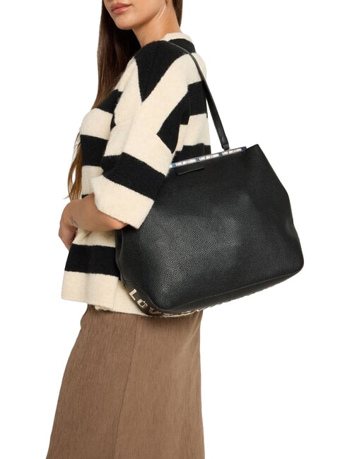 JEWEL CROCO Shopping bag, shoulder bag Black - Women&rsquo;s Bags