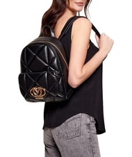 LOVE MOSCHINO EMBOSSED QUILTED Quilted backpack Black - Women&rsquo;s Bags - 2