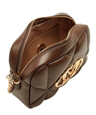 LOVE MOSCHINO EMBOSSED QUILTED Mini quilted shoulder bag brown - Women&rsquo;s Bags - 5