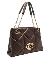 LOVE MOSCHINO EMBOSSED QUILTED Shoulder bag, double handle brown - Women&rsquo;s Bags - 3