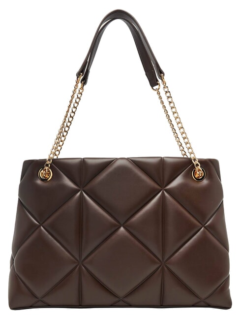 EMBOSSED QUILTED Shoulder bag, double handle brown - Women&rsquo;s Bags