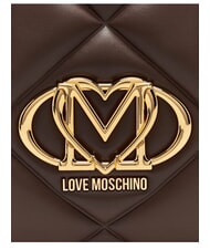 LOVE MOSCHINO EMBOSSED QUILTED Shoulder bag, double handle brown - Women&rsquo;s Bags - 7