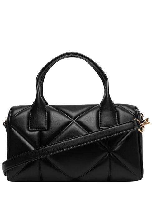 EMBOSSED QUILTED Handbag, with shoulder strap Black - Women&rsquo;s Bags