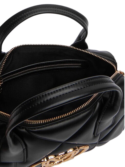 EMBOSSED QUILTED Handbag, with shoulder strap Black - Women&rsquo;s Bags